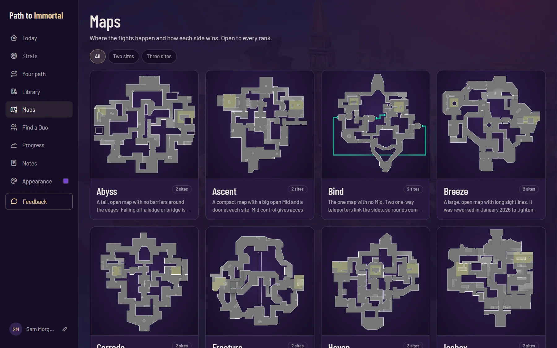 Map knowledge interface preview